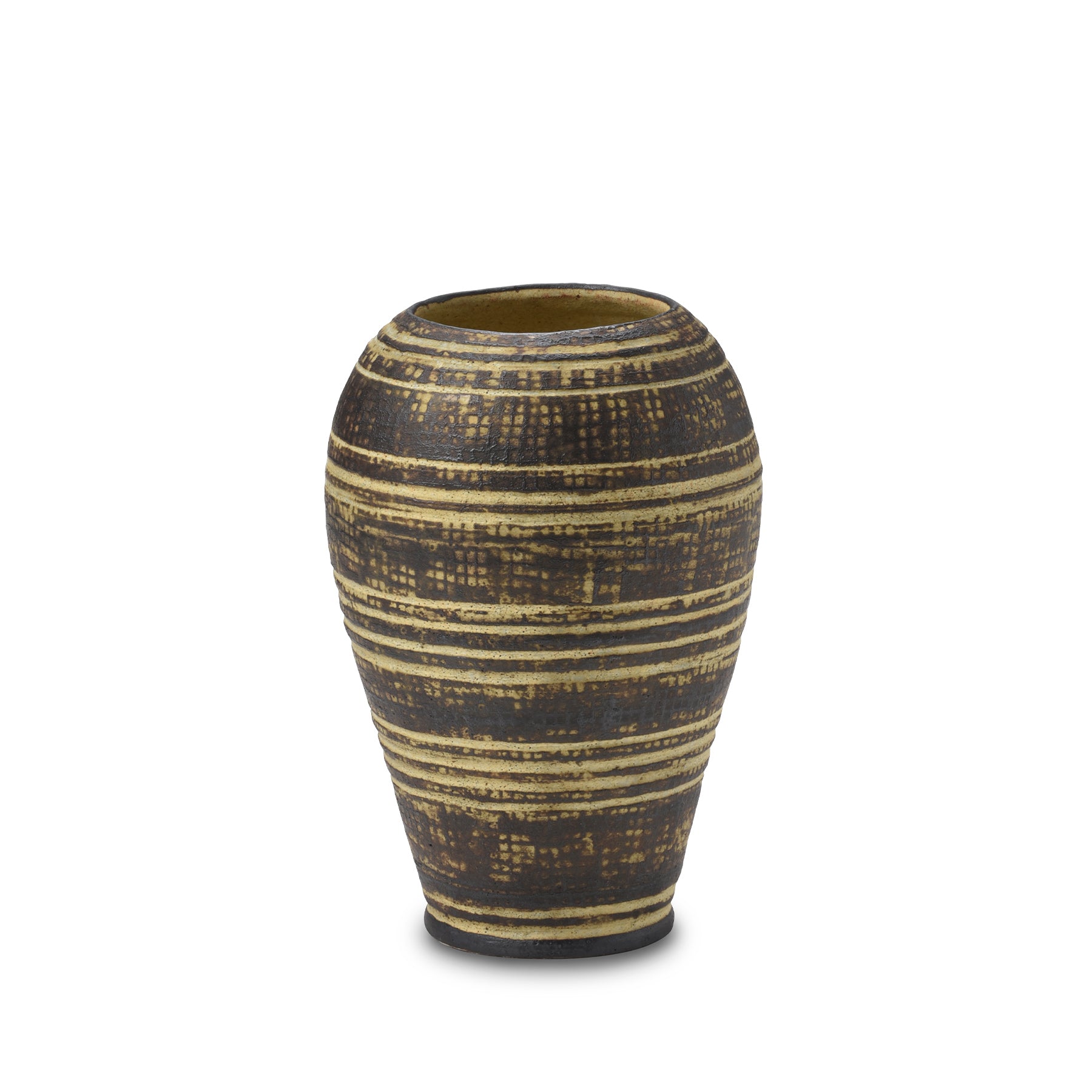 Handmade #37 Block Print Vessel - Traditional Indian Ceramic Bowl for Home Decor, Kitchen Storage & Gift Giving | Perfect for Serving, Display & Cultural Decor