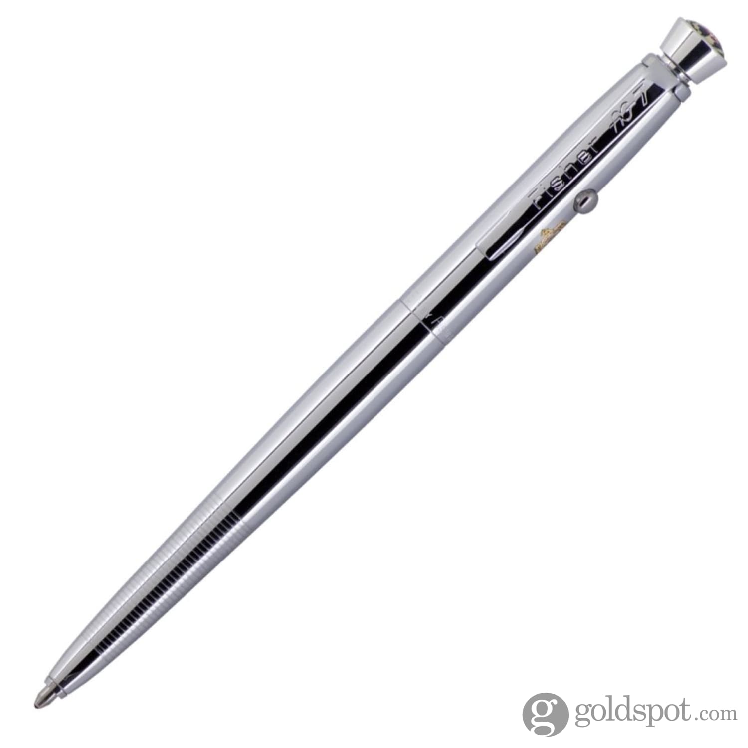 Fisher Space Pen Ballpoint Pen - Chrome Finish with Thunderbirds Engraving | Gift for Aviation Enthusiasts & Collectors | Perfect for Writing in Zero Gravity, Outdoor Adventures & Everyday Use