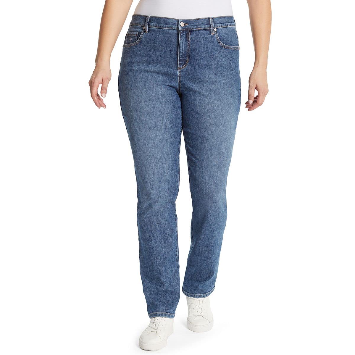Gloria Vanderbilt Women's Amanda Classic High Rise Tapered Mom Jeans - Comfortable & Stylish for Everyday Wear, Casual Outings & Work
