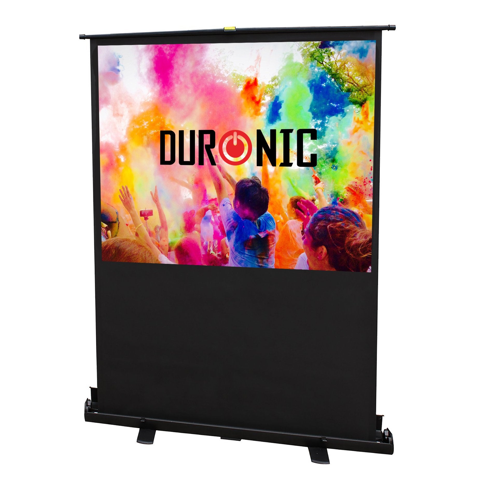 Duronic FPS60/43 HD Projector Screen - 60 Inch Floor Standing Projection Screen with 4:3 Aspect Ratio | Home Theater, Classroom & Office Presentation Screen for Movies, Gaming & Business Meetings