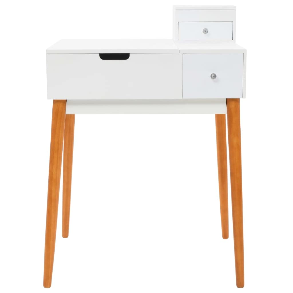 vidaXL Makeup Vanity with Mirror 60x50x86cm MDF Dresser for Beauty & Cosmetics - Perfect for Bedroom or Dressing Room