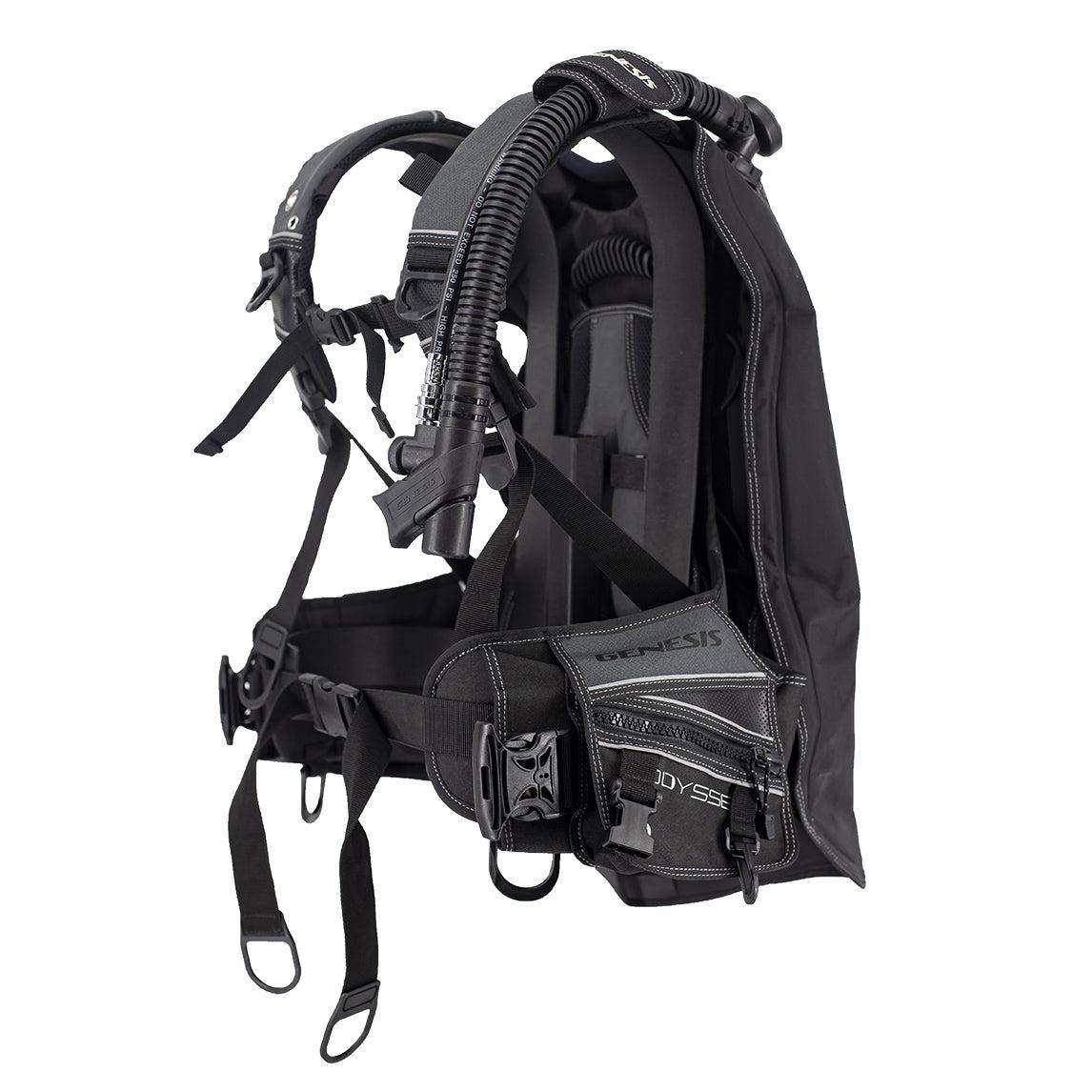 Genesis Odyssey Weight Integrated Back Inflation Aircell BCD - Scuba Diving Gear for Comfort & Buoyancy Control - Perfect for Recreational & Professional Divers