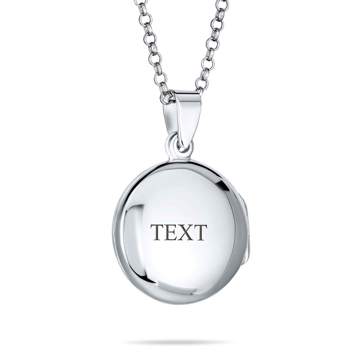Personalized .925 Sterling Silver Locket Necklace - Aromatherapy Diffuser & Photo Pendant for Women - Perfect Gift for Special Occasions