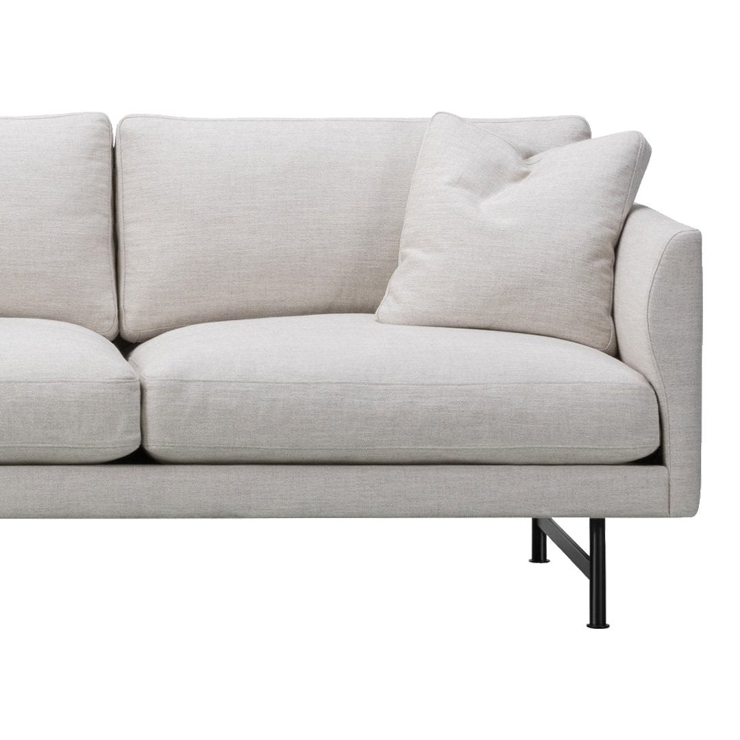 Calmo Sofa 80 - Modern 2 Seater Couch with Sturdy Metal Base | Perfect for Living Room, Lounge & Small Spaces