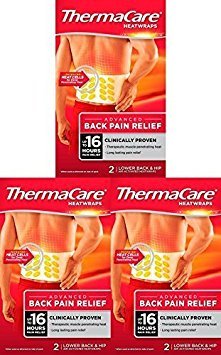ThermaCare Lower Back Heat Wraps - 3 Pack for Pain Relief | Heating Pads for Back Pain, Muscle Soreness & Stiffness | Perfect for Work, Travel & Home Use