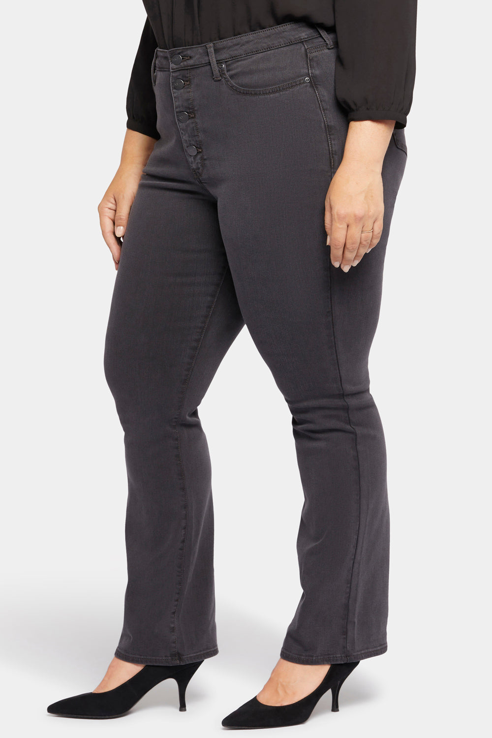 Barbara Bootcut Jeans for Women - Plus Size Stretch Denim Pants (Sierra Wash) | Comfortable & Stylish for Casual Wear & Office Outfits