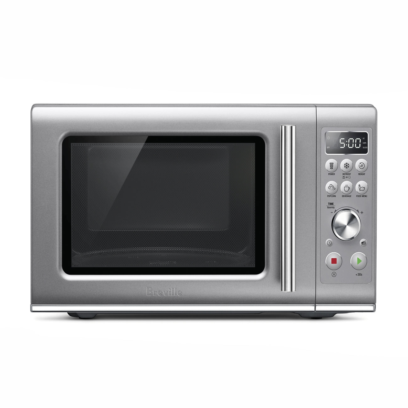 Breville Compact Wave Soft Close 0.9 cu. Ft. 900W Microwave Oven - Perfect for Small Kitchens, Dorms & Office Spaces