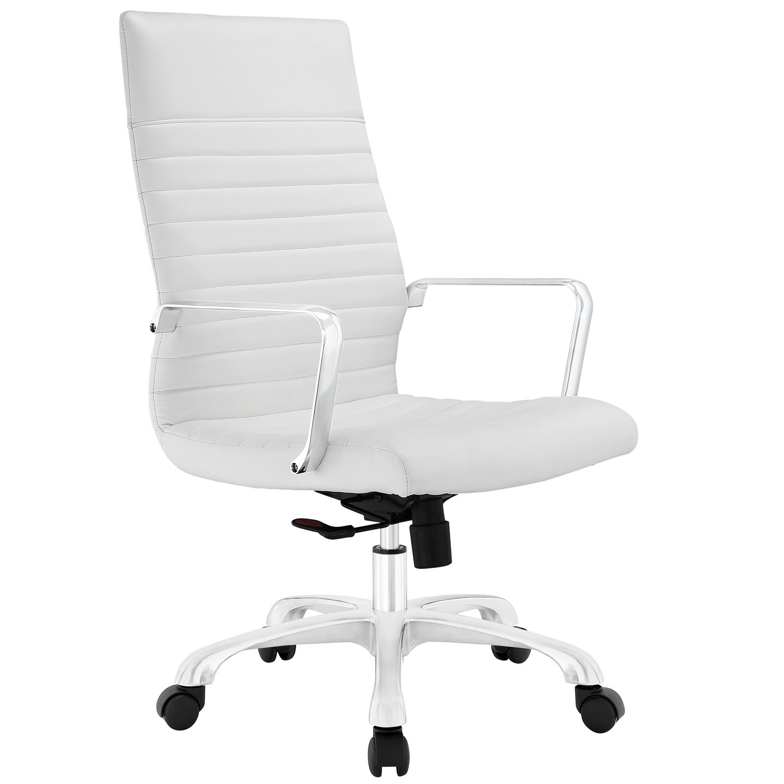 Modway MO- High Back Office Chair - Ergonomic Desk Chair with Adjustable Height & Lumbar Support - White Modern Computer Chair for Home & Office Workspace