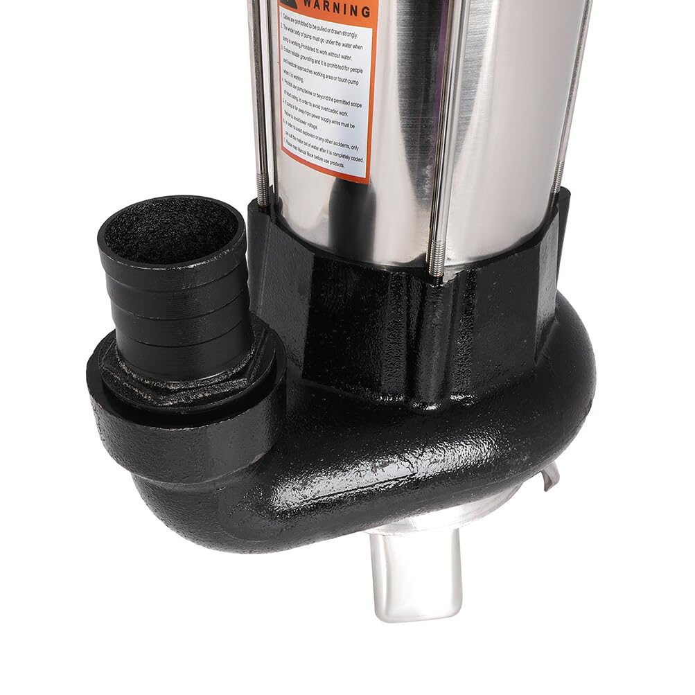 1.5 HP 6340 GPH Submersible Sump Pump - Heavy Duty Water Pump for Well, Dirty & Clean Water - 42.6ft/13m Lift with Float Switch - Ideal for Basement Flooding, Pool Draining & Emergency Water Removal
