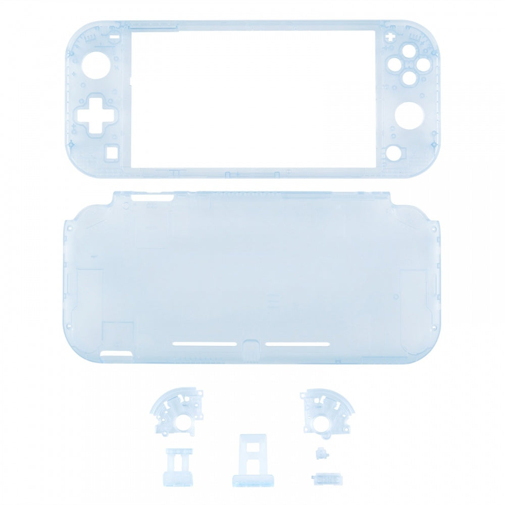 eXtremeRate Glacier Blue DIY Replacement Shell for Nintendo Switch Lite - Custom Controller Housing with Screen Protector | Durable Case Cover for NSL Handheld Console | Perfect for Gaming Enthusiasts & DIY Modders
