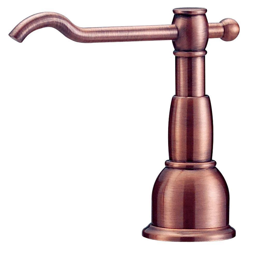 Danze Opulence Antique Copper Soap Dispenser & Lotion Dispenser Set - Premium Bathroom Accessories for Luxury Home Decor, Spa & Hotel Use
