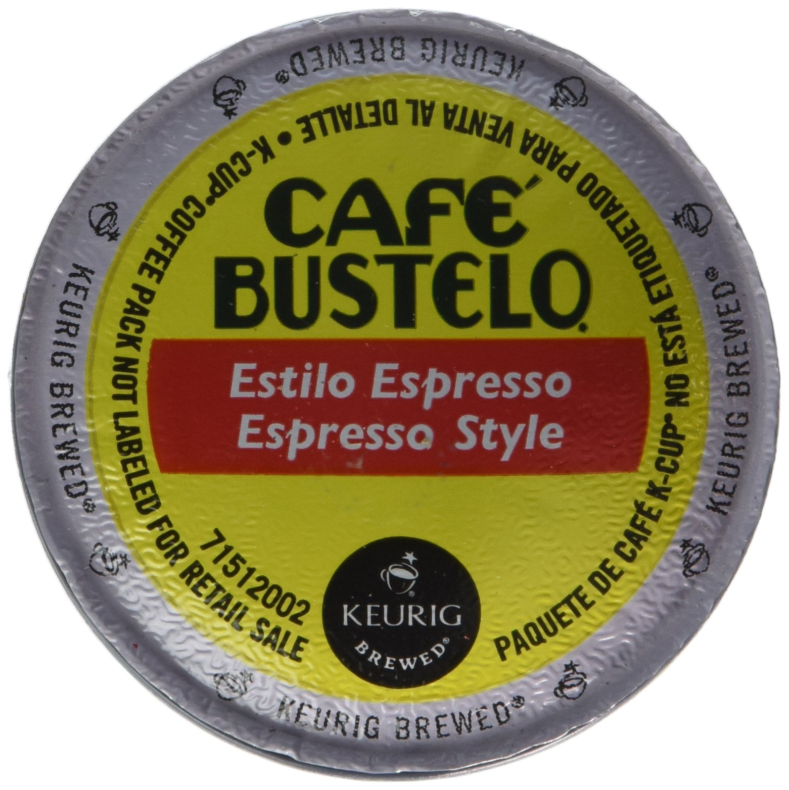 Keurig Cafe Bustelo Cuban Espresso K-Cup Pods - 18 Count - Bold & Rich Coffee for Keurig Brewers - Perfect for Morning Energy & Afternoon Pick-Me-Up