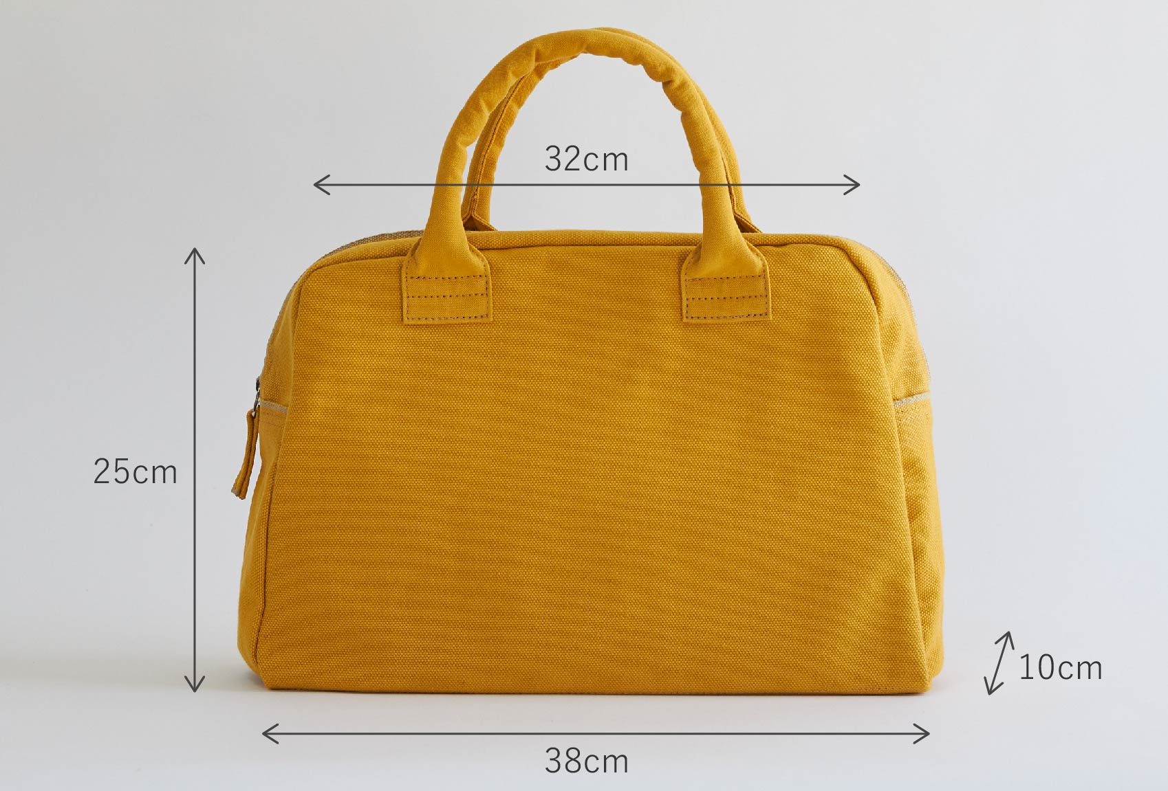 Kurashiki Hampu Canvas Briefcase - Small Size Mustard Yellow - Stylish & Durable Work Bag for Office, Business, and Travel