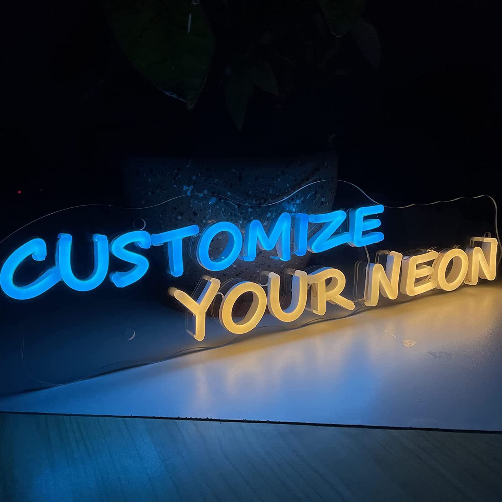 Custom LED Neon Sign - Personalized Wall Decor for Home, Bedroom, Office - Indoor/Outdoor Neon Light Sign - Perfect for Parties, Birthdays & Gifts (50