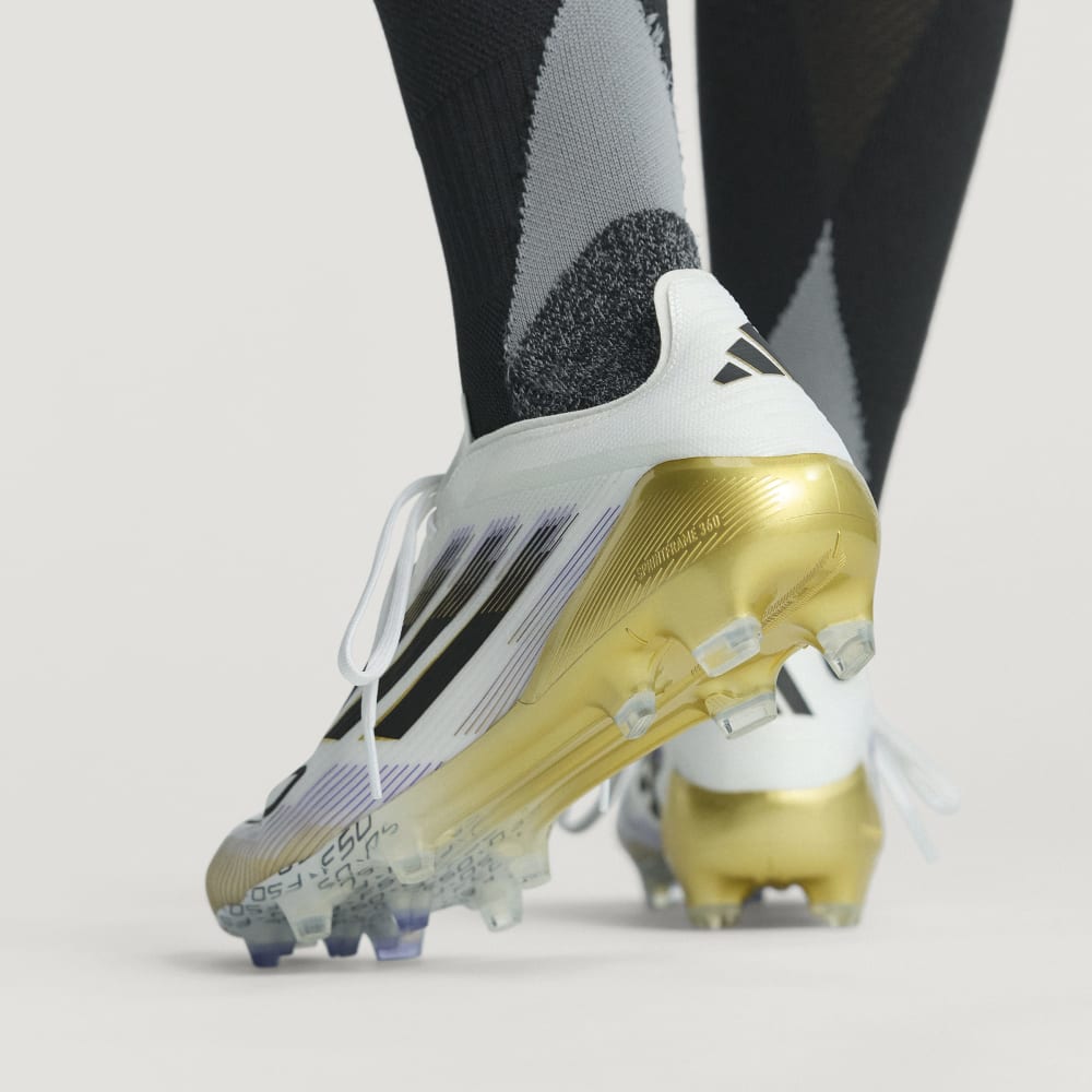 Adidas F50 Elite FG Soccer Cleats for Men - White/Black/Metallic Gold Football Shoes - Perfect for Professional Matches & Training Sessions