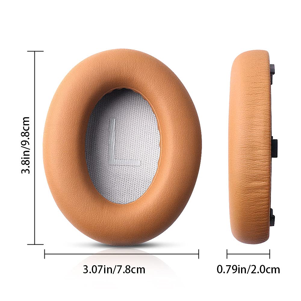 HUYUN Protein Leather Replacement Ear Pads for Bose 700, NCH700, NC700 Headphones - Premium Noise Cancelling Earpads & Cushion Repair Parts (Khaki) - Perfect for Office, Travel & Gaming Comfort