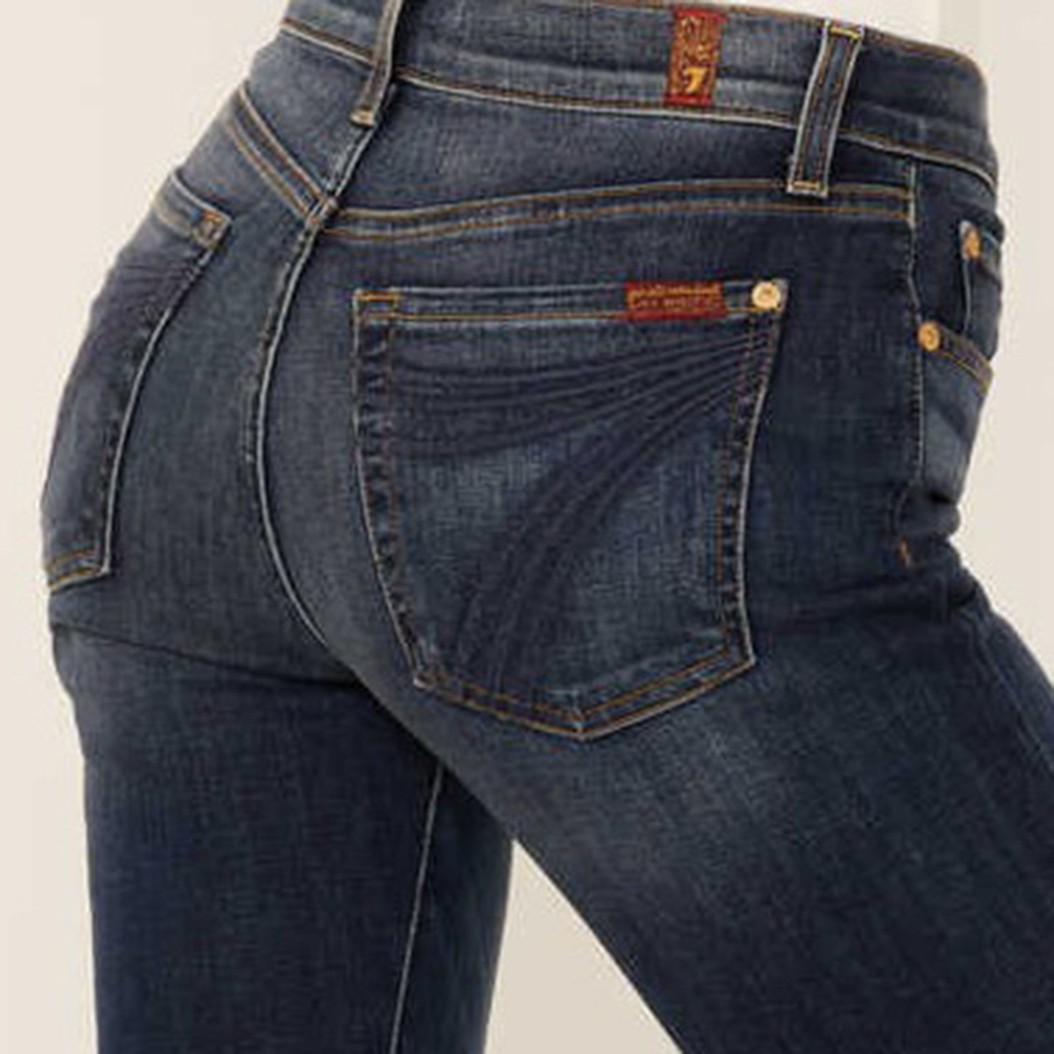 7 For All Mankind Women's MR1 Tailorless DOJO Trouser - Premium Stretch Denim Pants for Work & Casual Wear | Comfortable Office & Everyday Outfit