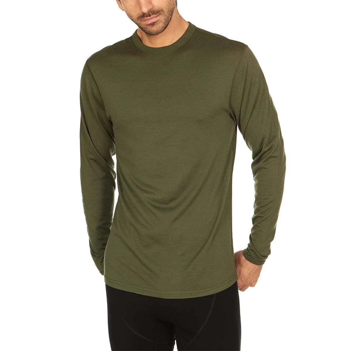 Premium Men's Merino Wool Ticonderoga Crew Neck Sweater - Lightweight & Breathable for Outdoor Hiking, Travel & Casual Wear
