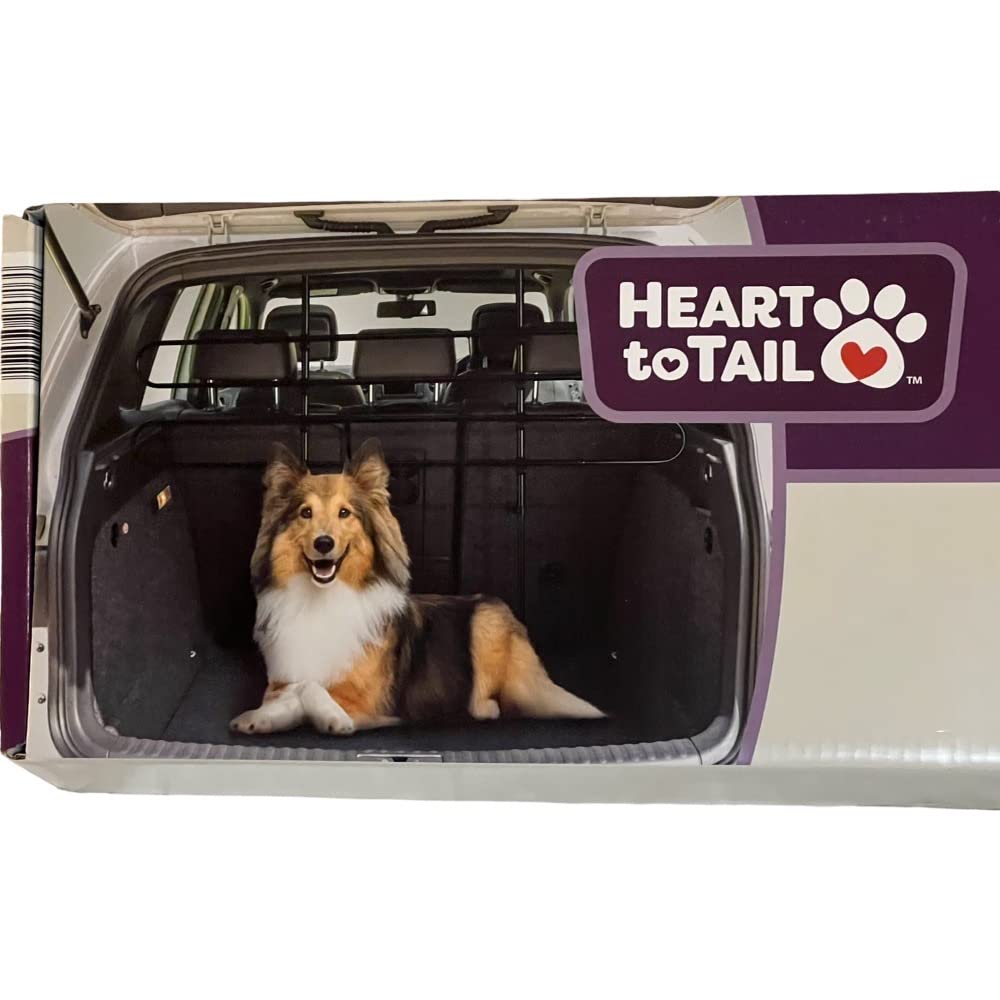 Heart to Tail Vehicle Pet Barrier - Adjustable Car Dog Barrier for SUVs & Trucks - Keep Pets Safe While Traveling