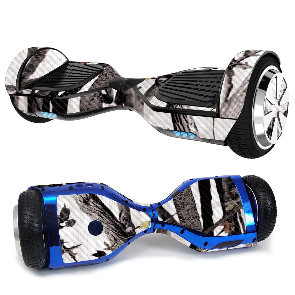 MightySkins Carbon Fiber Skin for Ultra Hoverboard - Arctic Camo | Protective & Durable Textured Vinyl Wrap | Easy to Apply & Remove | Made in USA | Perfect for Outdoor Adventures & Personalization