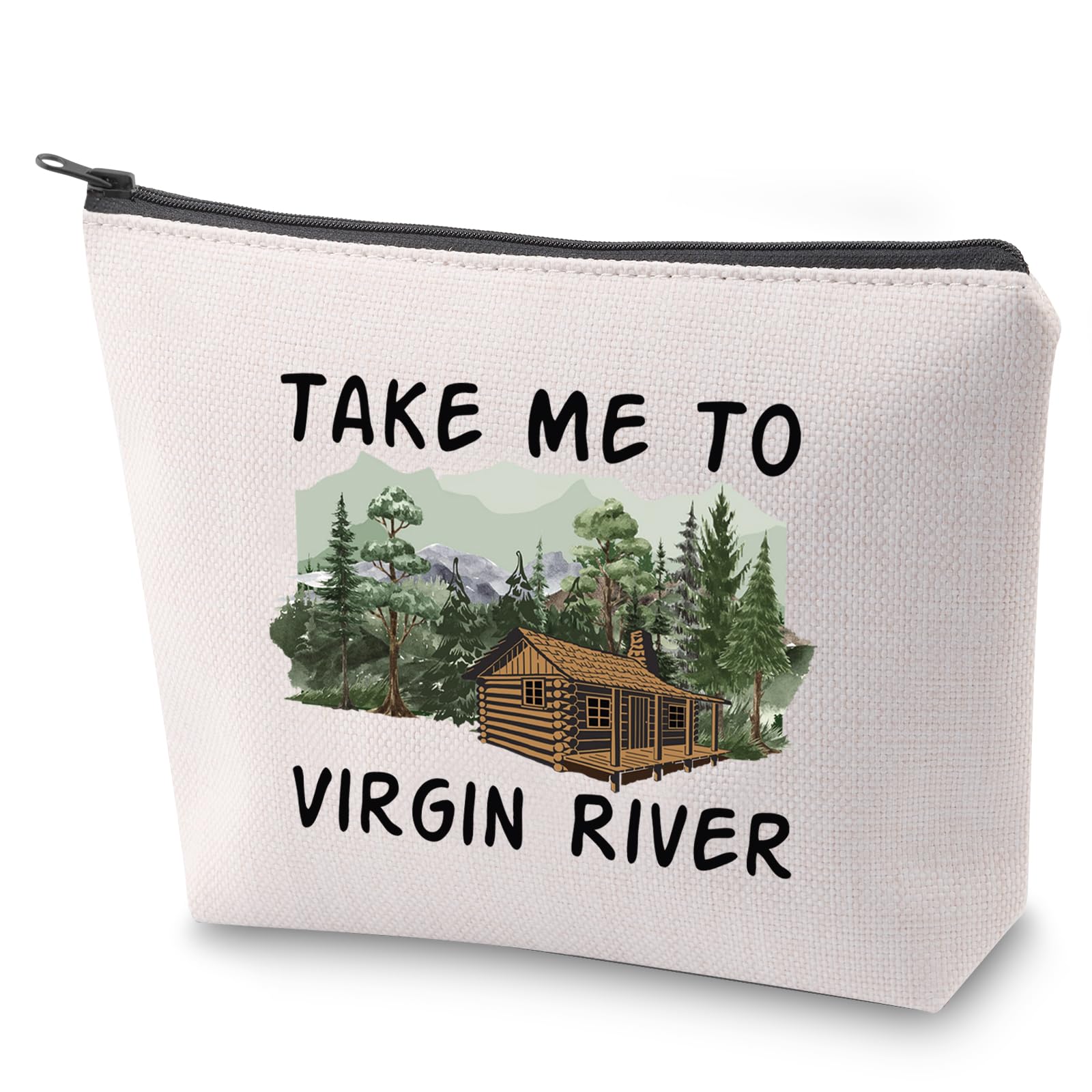 ZJXHPO Virgin River Inspired Makeup Bag - Waterproof Cosmetic Pouch with Zipper for Travel & Daily Use - Perfect Gift for TV Series Fans & Toiletry Organizer (Use for Cosmetics, Travel Essentials, Gym Bag)