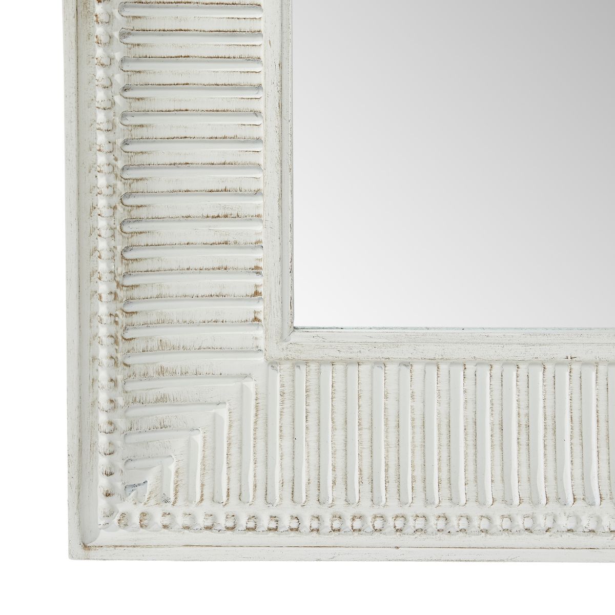 Elegant Fluted Wall Mirror - Modern Round Decorative Mirror for Living Room, Bedroom, Bathroom & Entryway - Home Decor Accent
