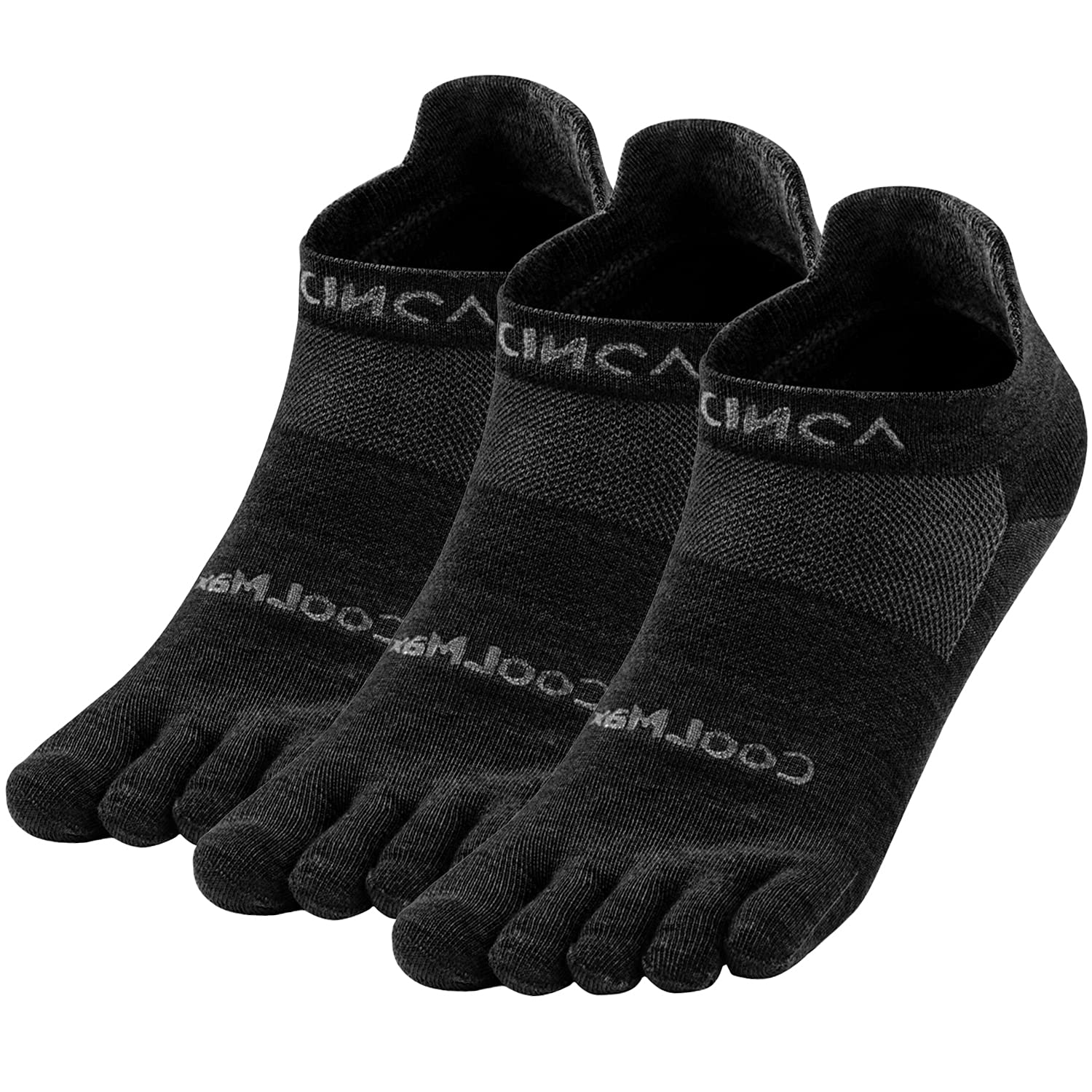 OrrinSports Coolmax Toe Socks for Men & Women - 3 Pairs Breathable Athletic Running Socks with Five Finger Design - Perfect for Marathon, Yoga, Hiking & Outdoor Sports