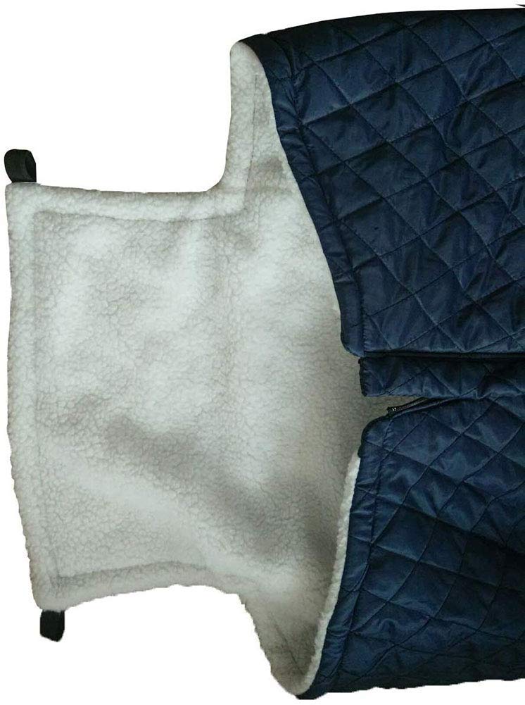 Waterproof Fleece-Lined Wheelchair Warmer Cover with Zipper - Soft & Cozy Blanket for Elderly & Patients - Ideal for Indoor & Outdoor Use in Winter