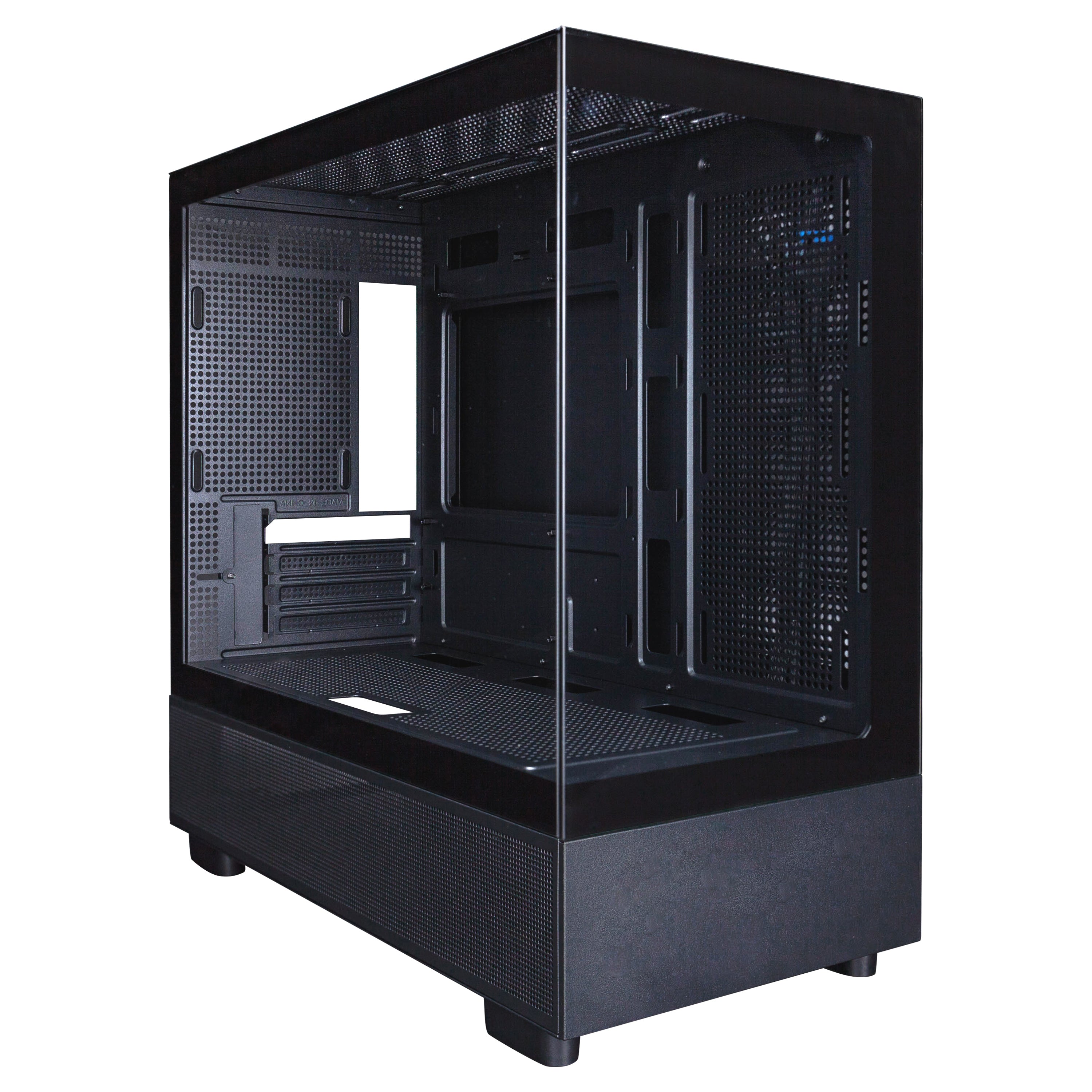 1st Player Mi5 M ATX ITX PC Gaming Case - Compact Mid Tower Computer Case for Gaming PC Build, Black | Perfect for Small Spaces & LAN Parties