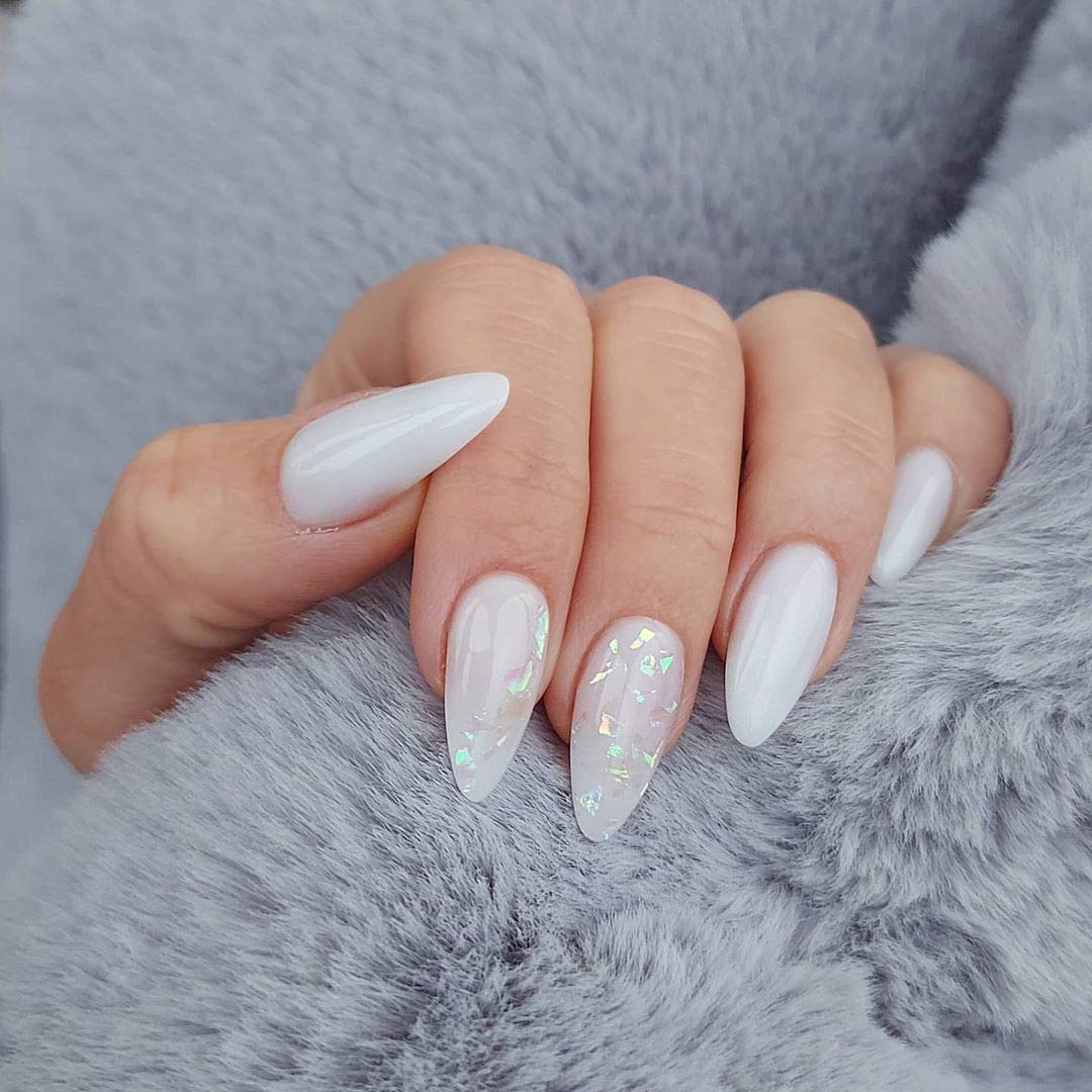 IN.HYPE Structure & Liquid Builder Gel for Nails - BIAB Hard Gel in Bottle, Blue Sky Milky White - Professional Nail Enhancement for Salon & DIY Manicures at Home