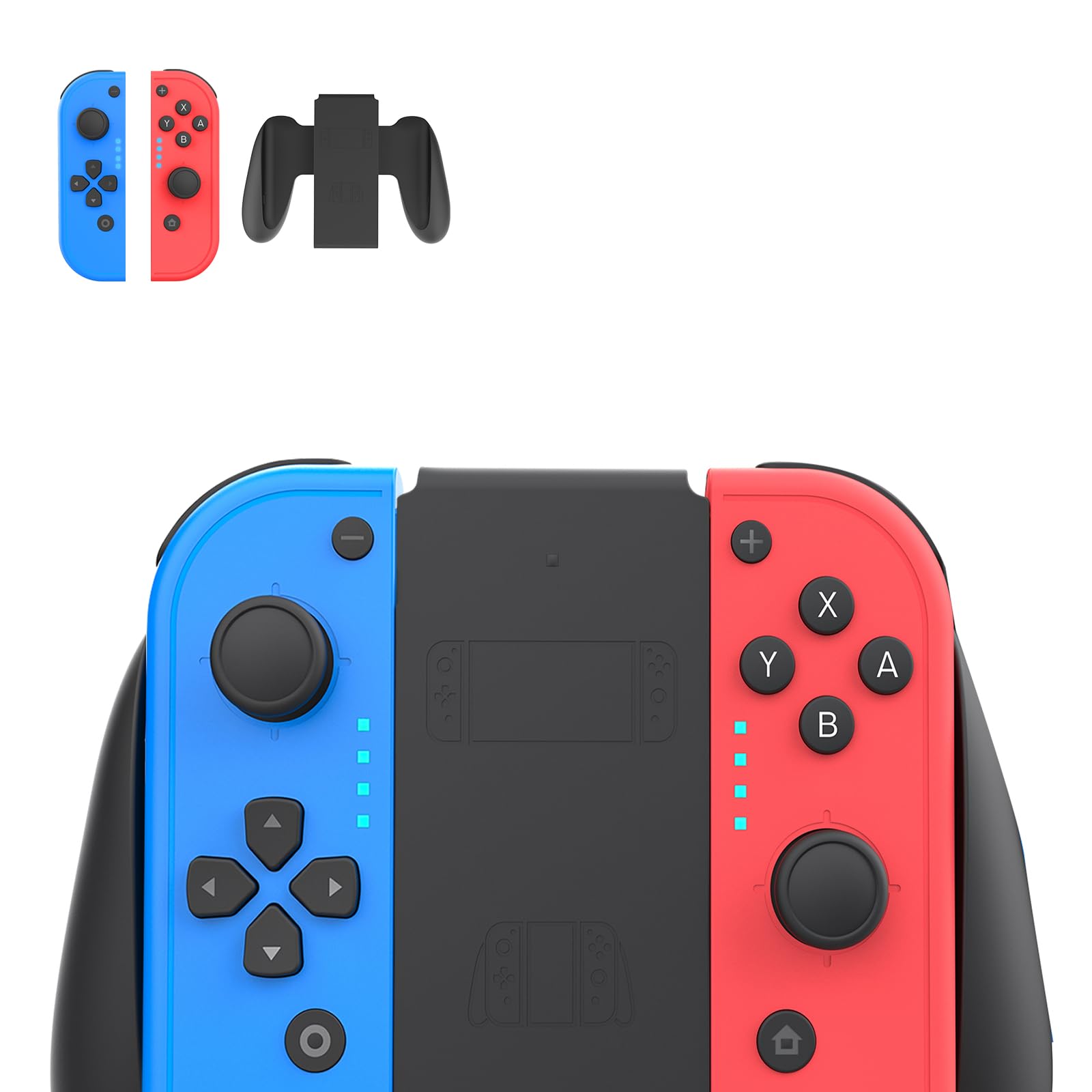 Wireless Replacement Switch Controllers - Left & Right Joy-Con Compatible with Nintendo Switch/OLED/Lite | Motion Sensing, Plug & Play, Ergonomic Grip | Perfect for Multiplayer Gaming & Travel Entertainment
