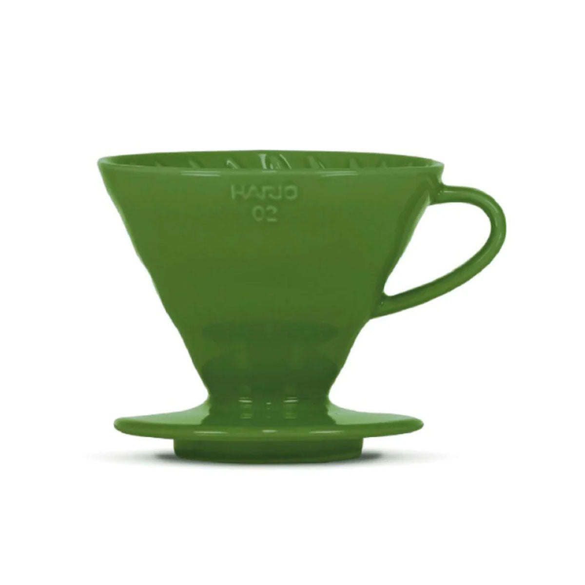 Hario V60 02 Ceramic Coffee Dripper - Dark Green Pour Over Coffee Maker for Specialty Brewing | Perfect for Home, Office & Cafe Use