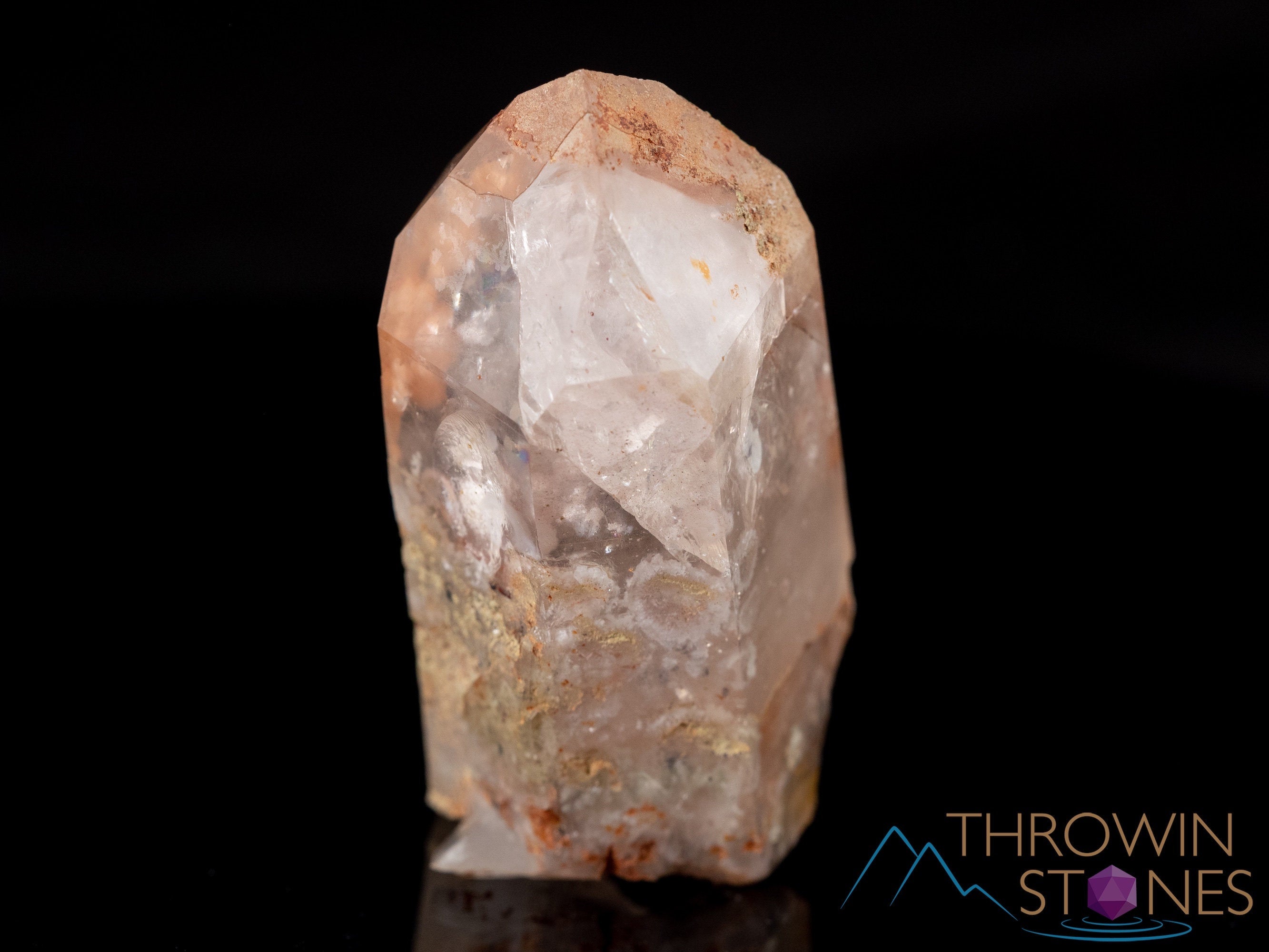 Natural MESSINA QUARTZ Raw Crystal with Kaolinite Spheres - Healing Stone for Home Decor, Housewarming Gift & Spiritual Energy - Perfect for Meditation, Office Desk & Feng Shui Decorations (39207)