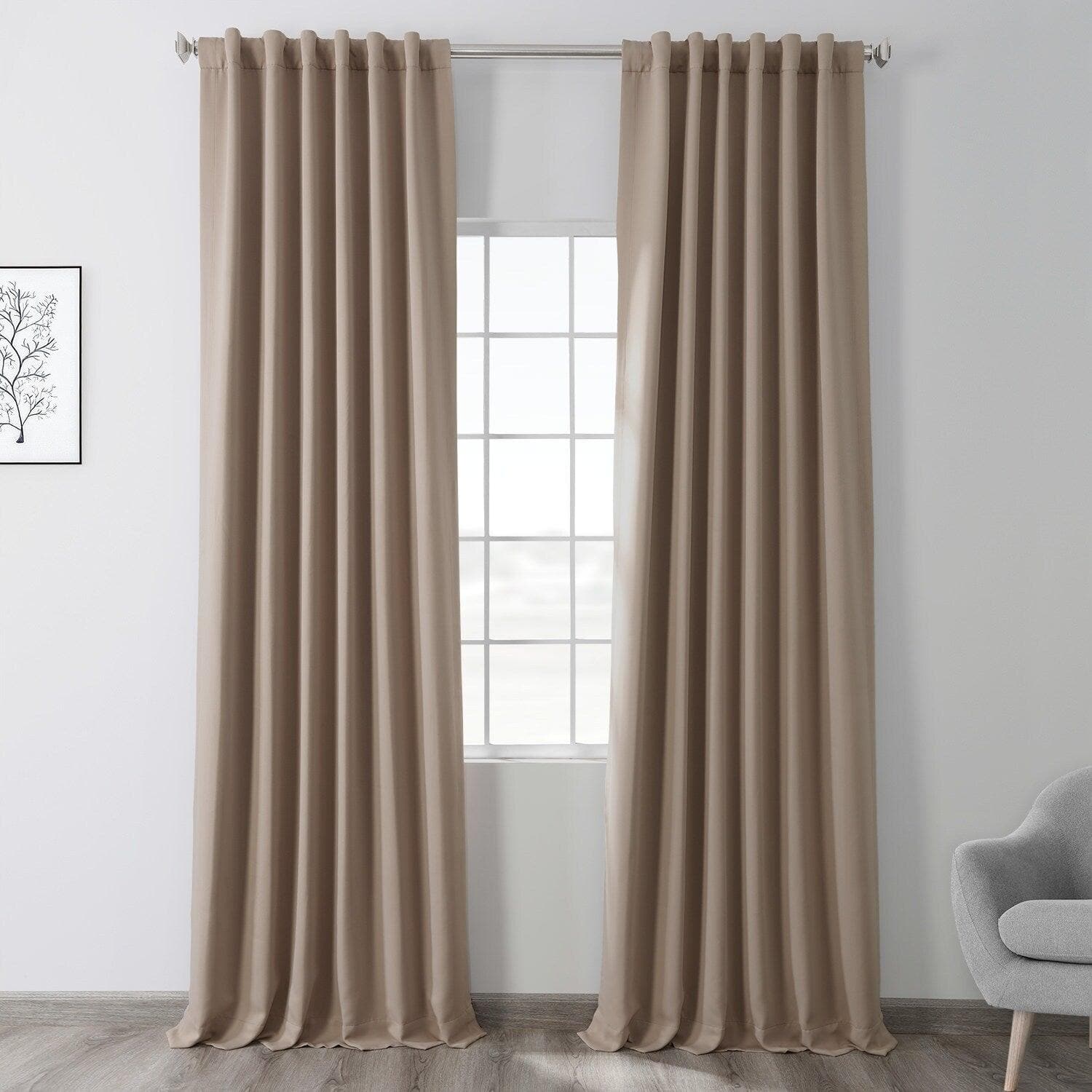 Banyan Brown Blackout Curtains for Bedroom - Thermal Insulated & Noise Reducing Window Drapes for Better Sleep & Privacy