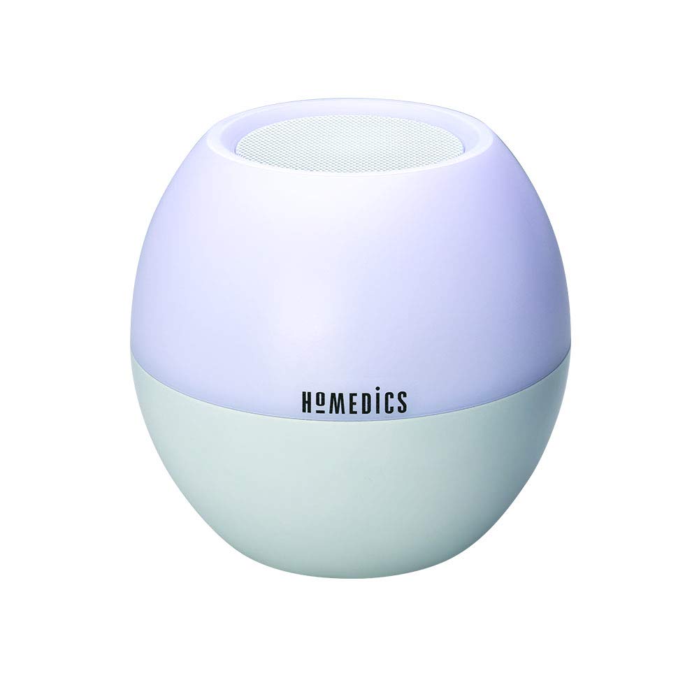 Homedics White Noise Machine for Adults & Babies - Bluetooth Sound Machine with Sunrise Alarm, 7-Color Night Light & Auto-Off Timer | Perfect for Nursery, Office, Meditation & Sleep Therapy