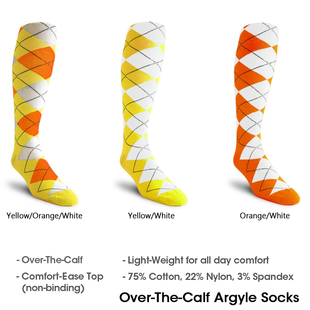 Men's Argyle Sweater Vest & 3-Pack Socks Set - Classic Pullover Golf Vest for Casual Wear & Sports - Perfect for Golfing, Office & Winter Outfits