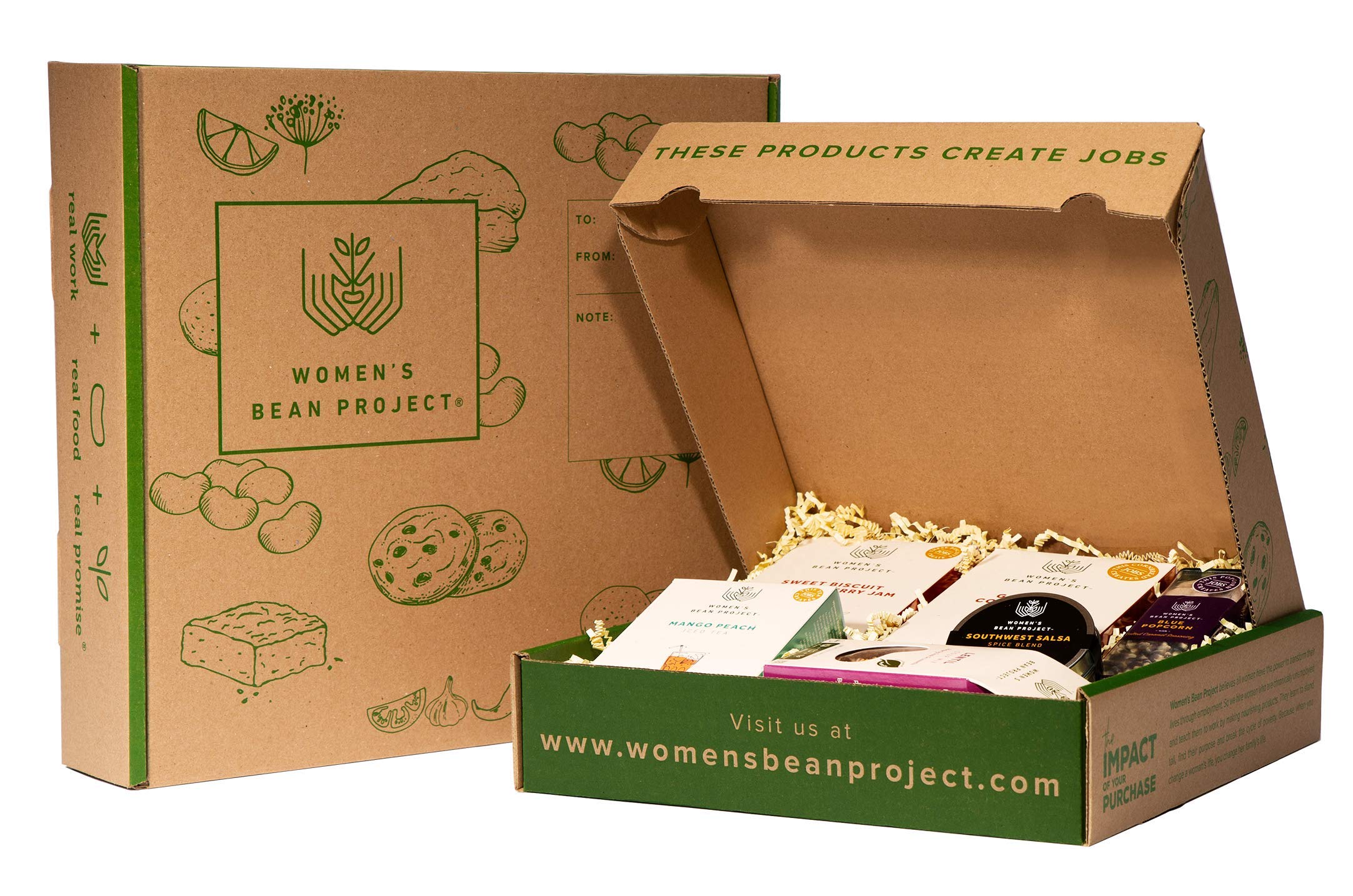 Women's Bean Project Weekender Gift Box - 6 Premium Handmade Items for Women | Perfect for Travel, Holidays & Thoughtful Gifting