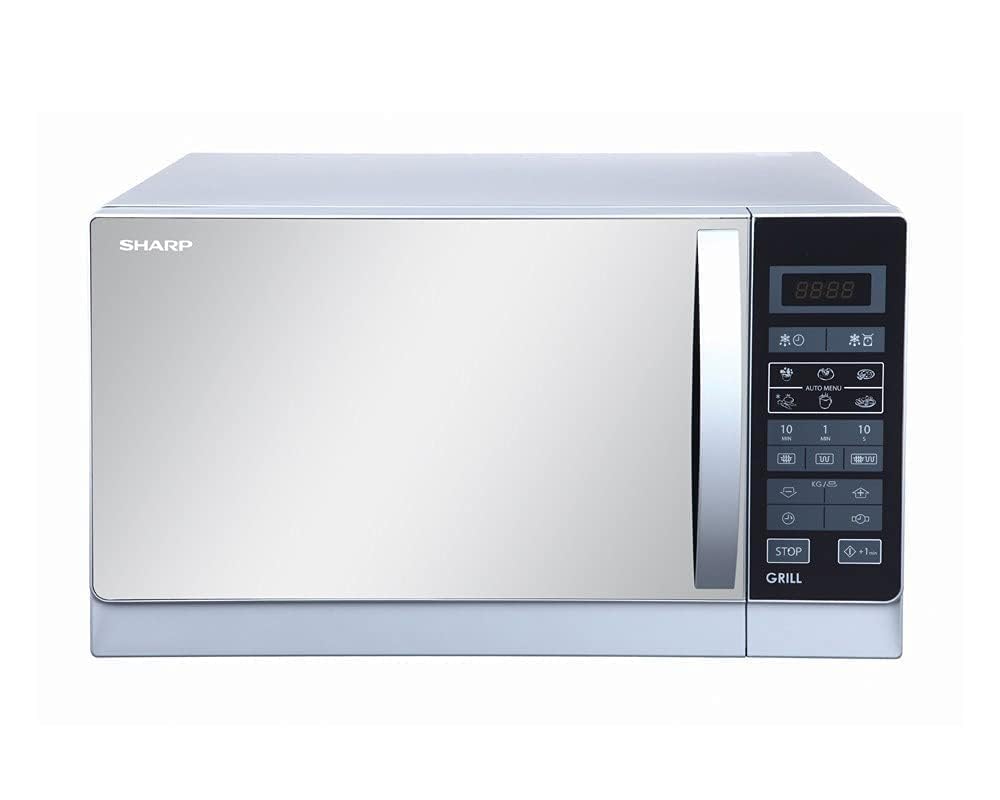 Sharp R-20MT 800W 20-Liter Microwave Oven - 220V (Not for USA Use) | Compact Countertop Microwave for Small Kitchens, Dorms & Offices
