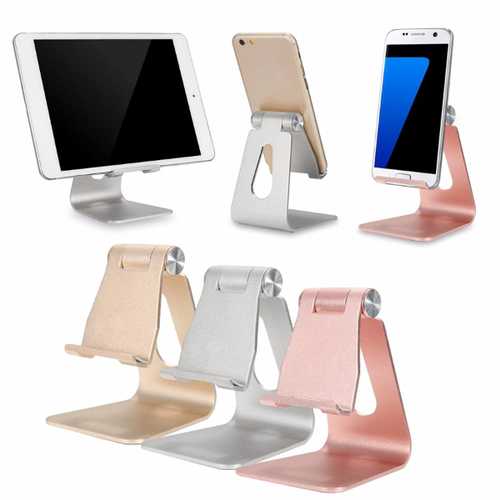 Bakeey™ ALT 4 Aluminum Alloy Adjustable Anti-Slip Desktop Stand - Universal Charging Holder for iPad, iPhone & Tablets - Perfect for Home Office, Bedside & Kitchen Use