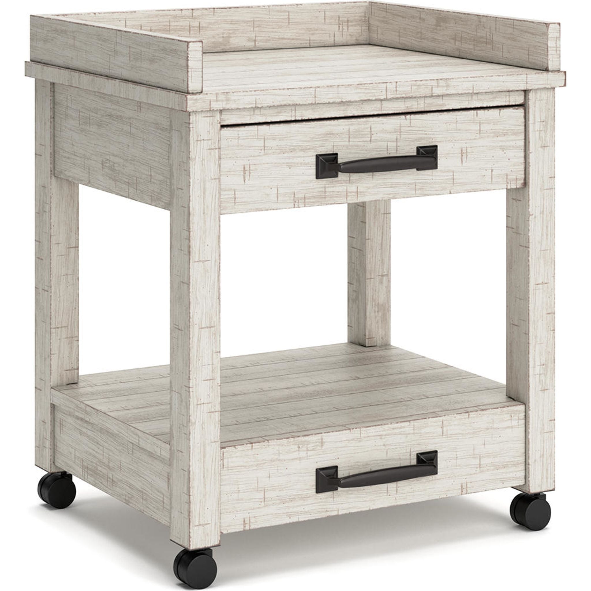 Carynhurst Printer Stand with Storage Shelf - Compact Home Office Desk Organizer for Printer, Scanner & Supplies - Perfect for Small Spaces & Workspaces