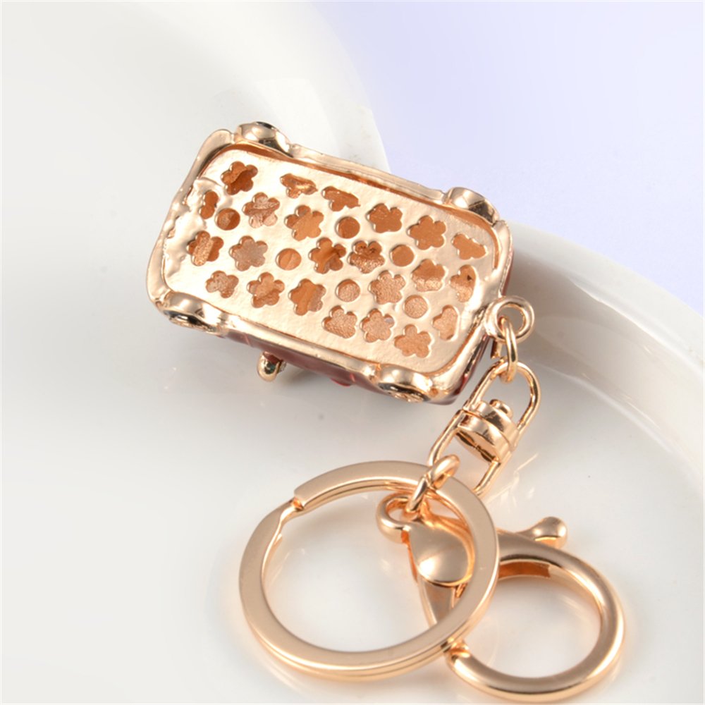 Cute Rhinestone Car Keychain - Kawaii Charms for Women, Key Ring Tassel, DIY Bag Accessories (Light Blue) - Perfect for Keychains, Handbag Decor & Gift Giving
