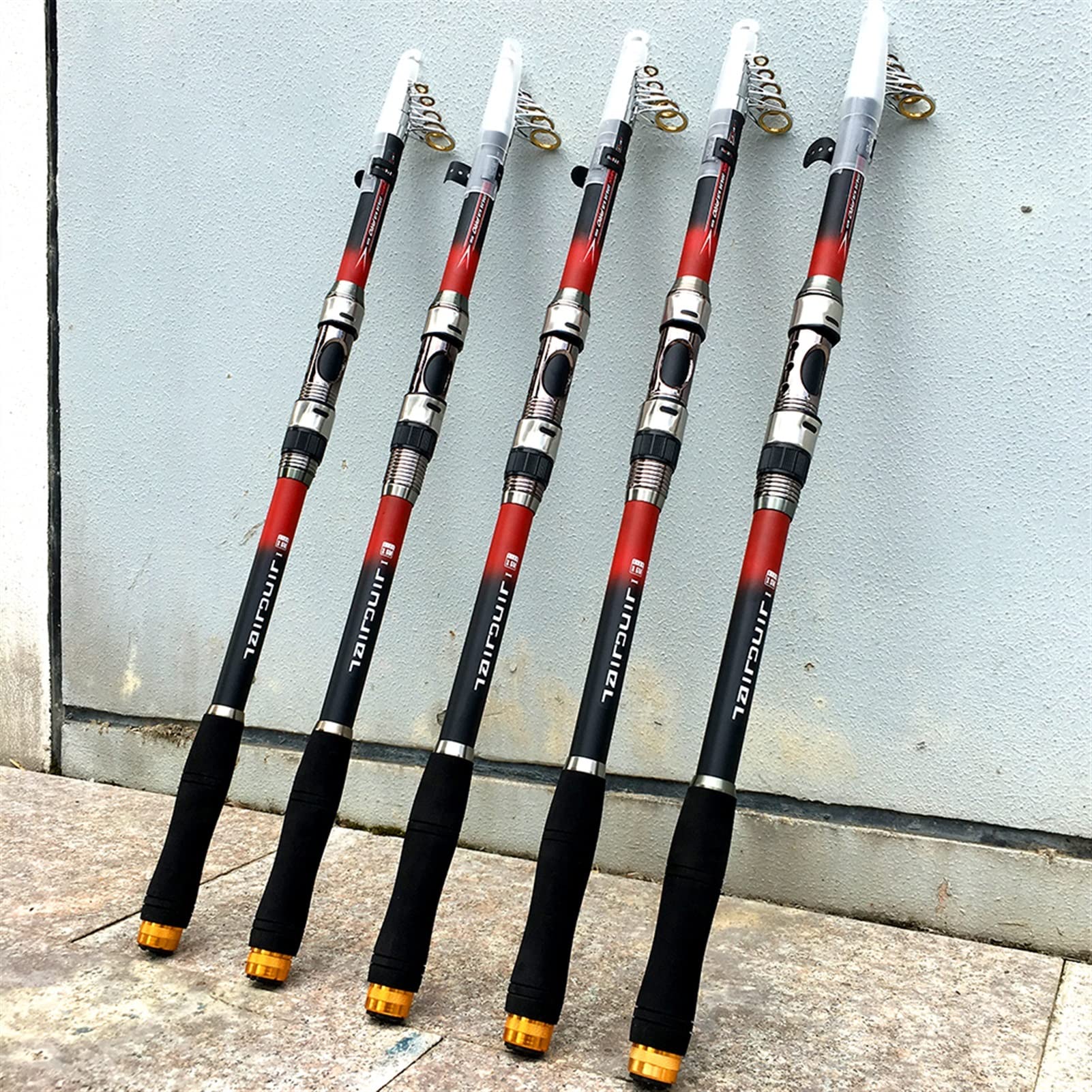 TOMYEUS Ultralight Carbon Fiber Telescopic Fishing Rod - 2.1m Super Hard Spinning Rod for Travel & Sea Fishing | Perfect Gift for Anglers | Ideal for Backpacking, Shore Fishing & Boat Trips