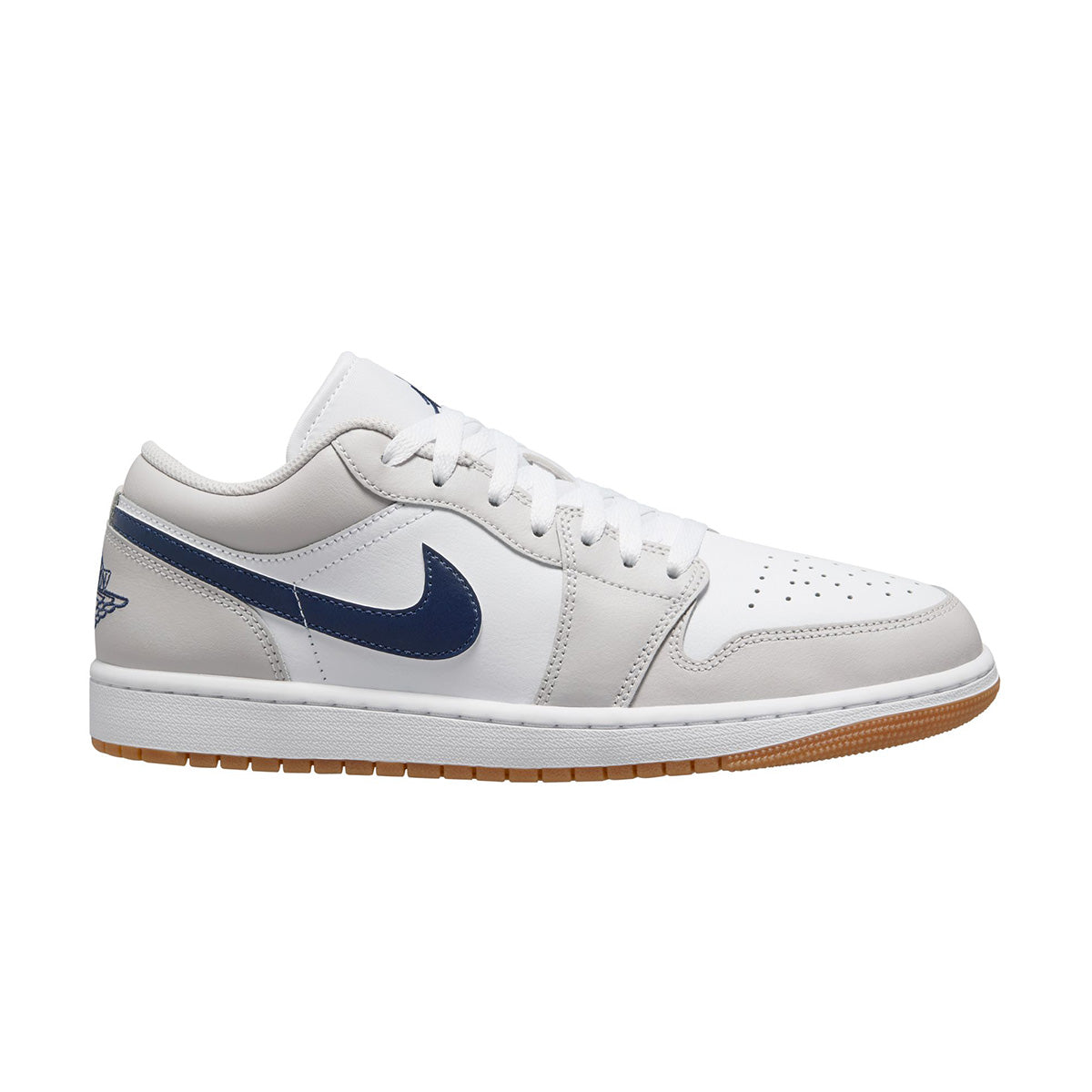 Air Jordan 1 Low 'Midnight Navy Neutral Grey' Sneakers - Men's Basketball Shoes for Casual Wear & Street Style