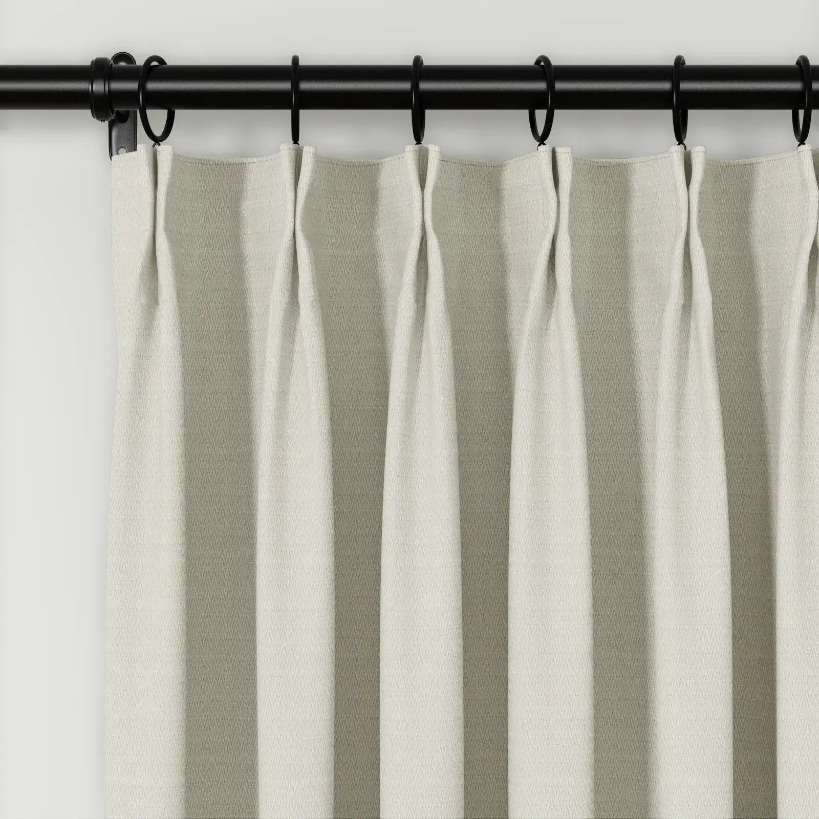 Lydia Swallow Jacquard Pleated Curtains - Elegant Window Treatments for Living Room, Bedroom & Dining Room Decor