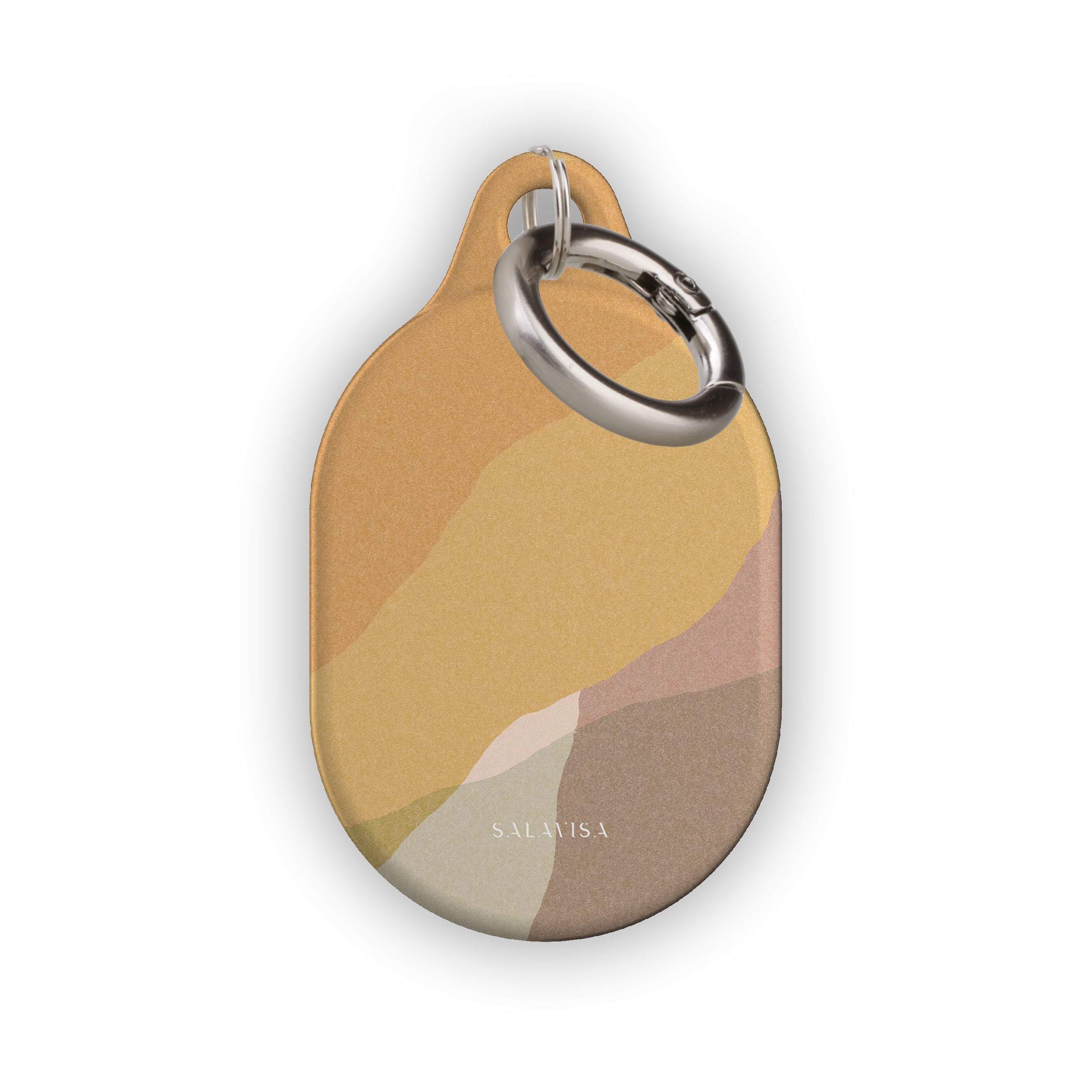 Orange Layers AirTag Holder - Premium Keychain & Luggage Tracker for iPhone | Perfect for Travel, Bags & Personal Items