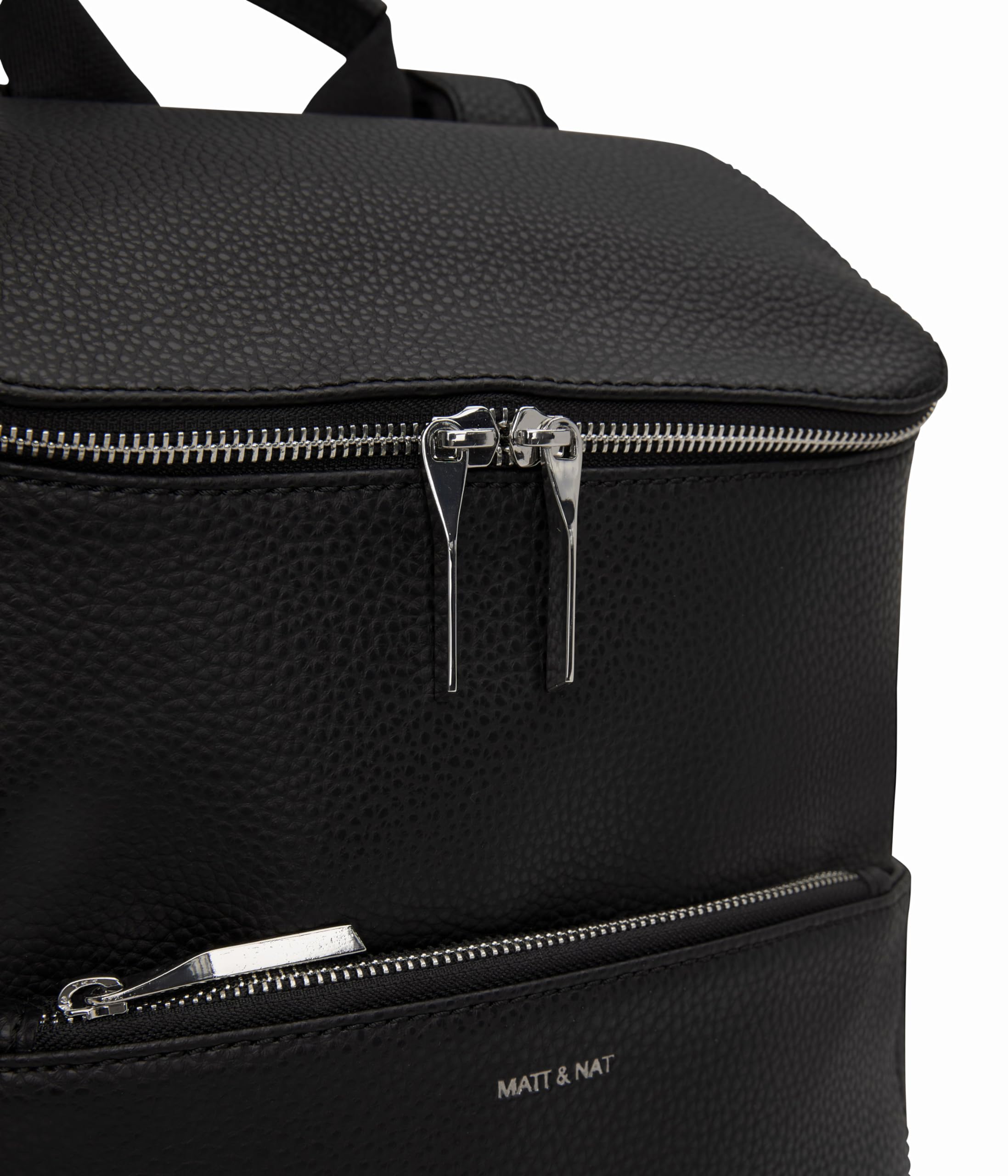 Matt & Nat Vegan Leather Brave Backpack - Cruelty-Free & Animal-Free Designer Handbag for Men & Women | Perfect for Work, Travel & Everyday Use (Black)