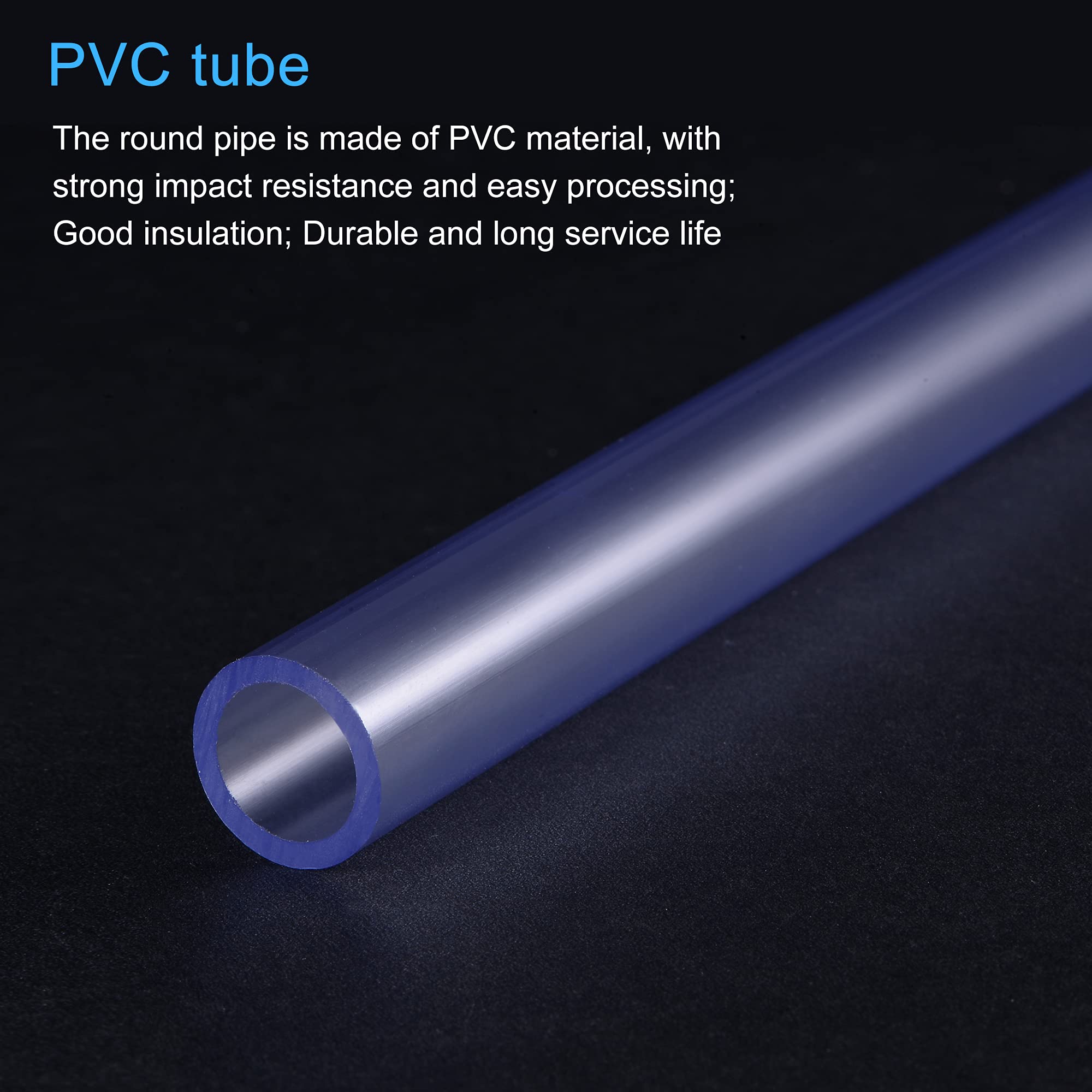 **MECCANIXITY PVC Rigid Round Pipe 12mm ID 16mm OD 200mm - High Transparency Plastic Tubing for Water Pipe, Aquarium, Fish Tank, DIY Projects, Hydroponics & Home Plumbing**