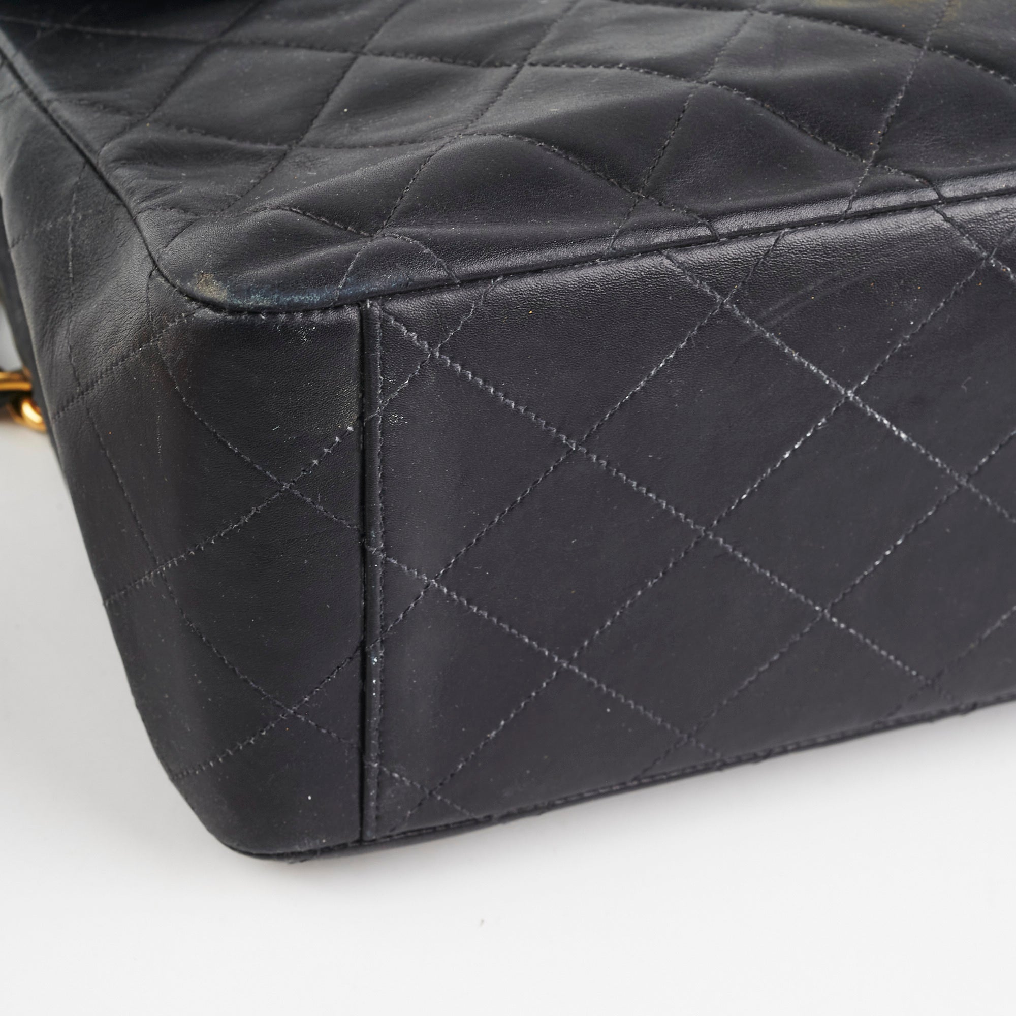 Vintage Chanel Maxi Jumbo Black Leather Flap Bag - Classic Luxury Handbag for Women, Perfect for Evening Parties, Date Nights & Special Occasions