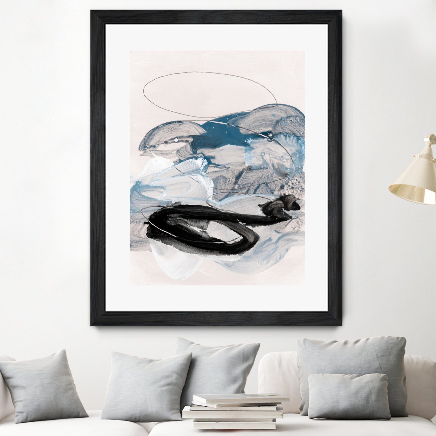 Abstract Painting IX - Modern Wall Art for Living Room, Bedroom & Office Decor | Handmade Canvas Artwork