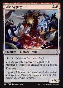 Magic: the Gathering - Vile Aggregate (137/274) Foil Card - Battle for Zendikar Expansion | Collectible Trading Card Game for MTG Players & Deck Builders
